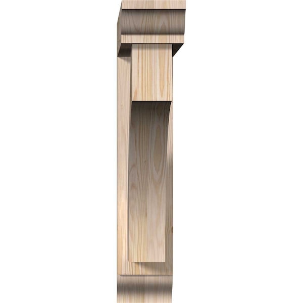 Westlake Traditional Smooth Bracket W/ Offset Brace, Douglas Fir, 5 1/2W X 28D X 28H